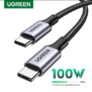כבל טעינה Type C מהיר 60 או 100W מבית Ugreen